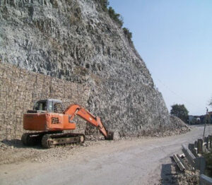 Treatment of landslide Hazard zone of Saknidhar 